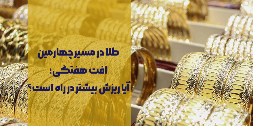 قیمت جهانی طلا در آستانه چهارمین کاهش هفتگی | فشار دلار و نرخ بهره بر بازار طلا