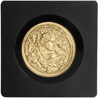 شمش طلا نقش برجسته ملکه گلها