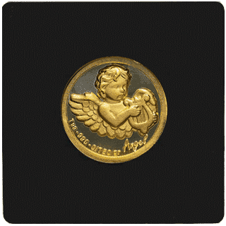 شمش طلا نقش برجسته فرشته