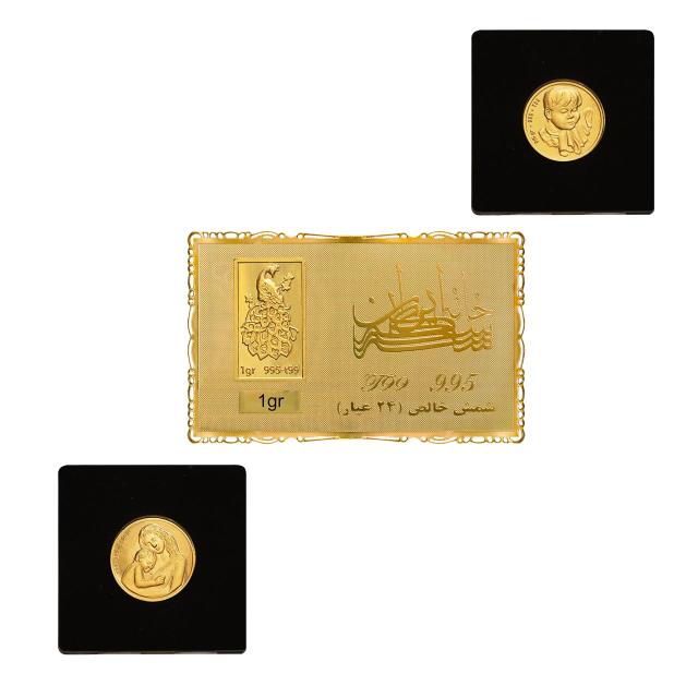 پک شمش طلا مادر تاج سر