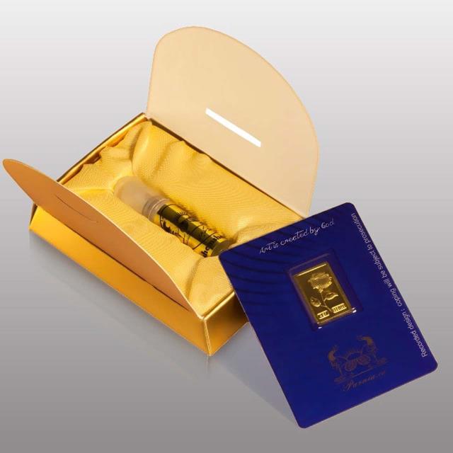 شمش طلای نقش برجسته گل رز معطر 0.25 گرمی