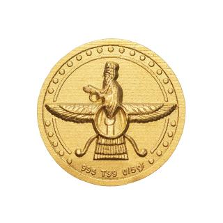   شمش طلا نفیس طرح فروهر پشت 2  